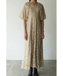 CLANE(クラネ)の「VINTAGE LACE PUFF ONE PIECE(ワンピース)」 - WEAR CLANE(クラネ)の「VINTAGE LACE PUFF ONE PIECE(ワンピース)」 - WEAR
