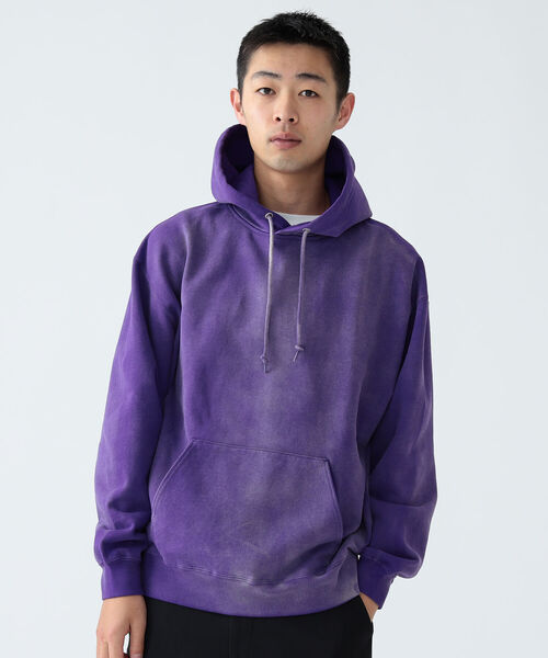 BEAMS（ビームス）の「BEAMS / フェード ルーズ パーカー（パーカー・メンズ・イエロー/パープル/グリーン・S/M/L/XL）」の16枚目の写真