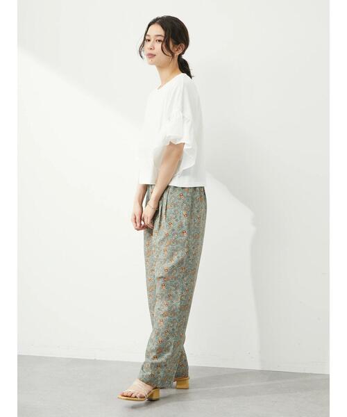 ELENCARE DUE（エレンカーレデュエ）の「・ELENCARE DUE フレアスリーブショートTシャツ（Tシャツ/カットソー・レディース・チャコールグレー/ブラック/レッド/オフホワイト・FREE）」の7枚目の写真