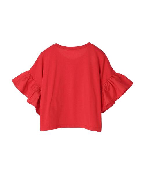 ELENCARE DUE（エレンカーレデュエ）の「・ELENCARE DUE フレアスリーブショートTシャツ（Tシャツ/カットソー・レディース・チャコールグレー/ブラック/レッド/オフホワイト・FREE）」の21枚目の写真