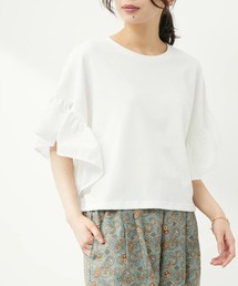 ELENCARE DUE | ・ELENCARE DUE フレアスリーブショートTシャツ(Tシャツ/カットソー)
