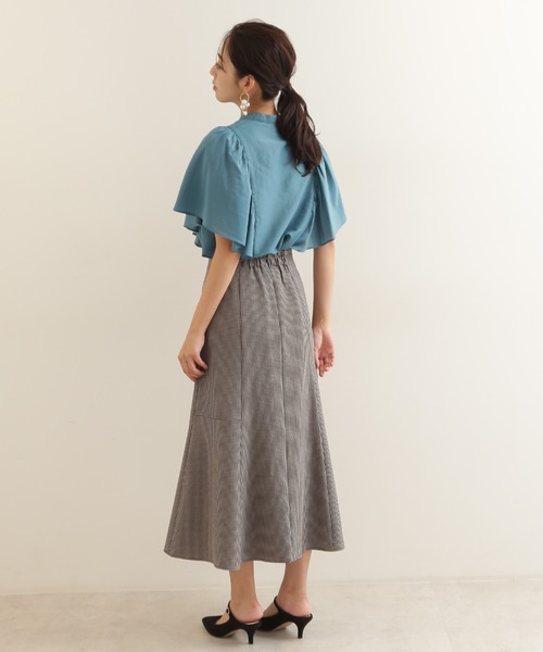 NATURAL BEAUTY BASIC（ナチュラルビューティーベーシック）の「バタフライスリーブシャツ（シャツ/ブラウス・レディース・ブラック/ダークブルー/グリーン・MEDIUM/SMALL）」の21枚目の写真