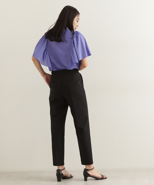 NATURAL BEAUTY BASIC（ナチュラルビューティーベーシック）の「バタフライスリーブシャツ（シャツ/ブラウス・レディース・ブラック/ダークブルー/グリーン・MEDIUM/SMALL）」の15枚目の写真