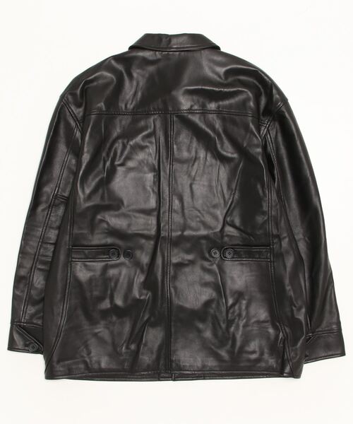 Subciety（サブサエティ）の「LAMB LEATHER CAR COAT（ライダースジャケット・メンズ・ブラック・LARGE/X-LARGE/MEDIUM）」の17枚目の写真