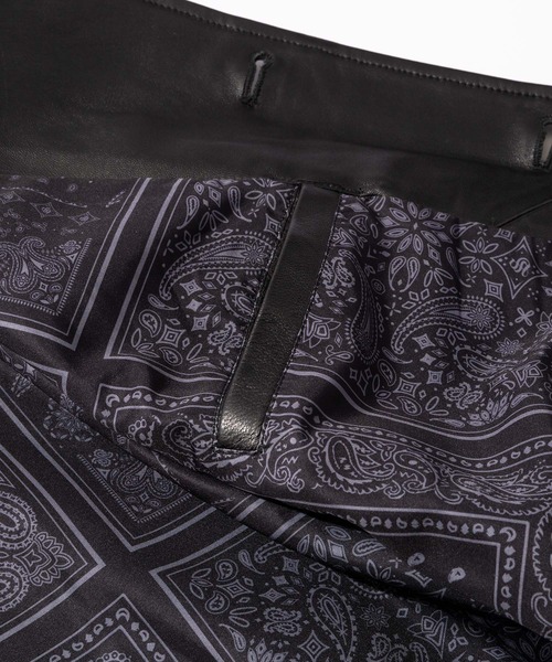 Subciety（サブサエティ）の「LAMB LEATHER CAR COAT（ライダースジャケット・メンズ・ブラック・LARGE/X-LARGE/MEDIUM）」の6枚目の写真