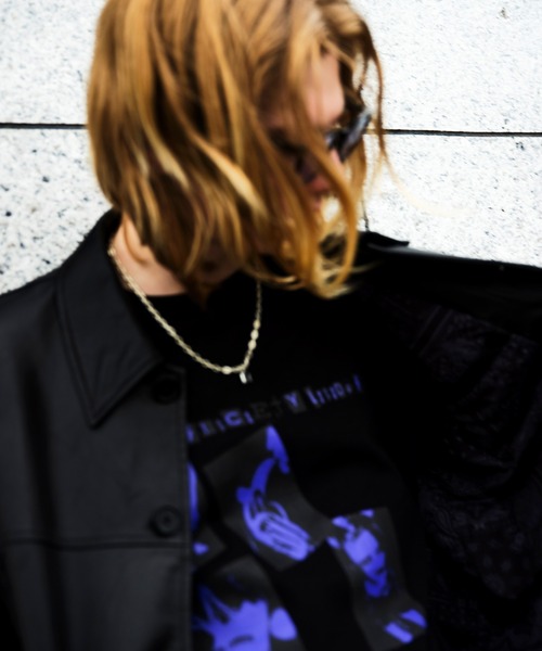 Subciety（サブサエティ）の「LAMB LEATHER CAR COAT（ライダースジャケット・メンズ・ブラック・LARGE/X-LARGE/MEDIUM）」の15枚目の写真