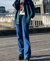 NYLAUS | 別注 イージー デニムフレアパンツ(デニムパンツ)