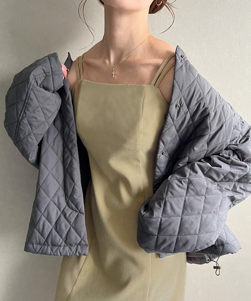 ピーチスキンIラインキャミワンピース