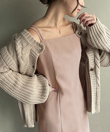 junoah | ピーチスキンIラインキャミワンピース(ワンピース)