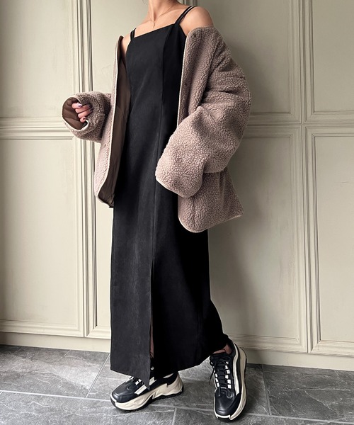 ピーチスキンIラインキャミワンピース