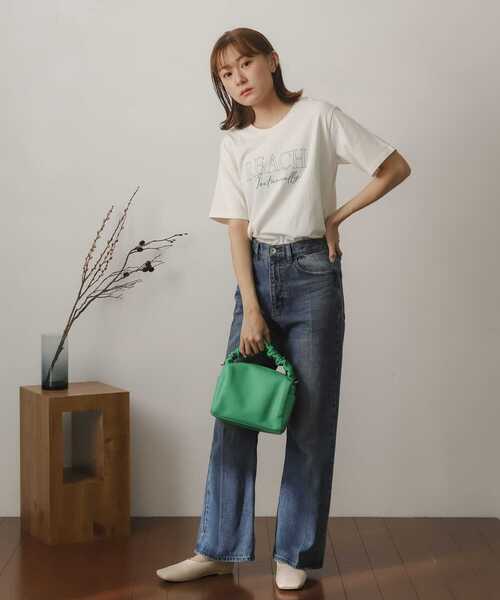 SENSE OF PLACE by URBAN RESEARCH（センスオブプレイスバイアーバンリサーチ）の「プリントグラフィックTシャツ(半袖)（Tシャツ/カットソー・レディース・グリーン系その他/ブルー系その他/オレンジ系その他・ONE）」の5枚目の写真