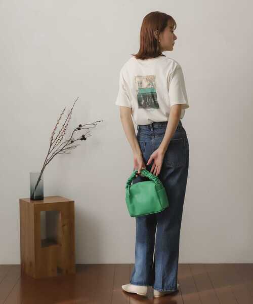 SENSE OF PLACE by URBAN RESEARCH（センスオブプレイスバイアーバンリサーチ）の「プリントグラフィックTシャツ(半袖)（Tシャツ/カットソー・レディース・グリーン系その他/ブルー系その他/オレンジ系その他・ONE）」の6枚目の写真