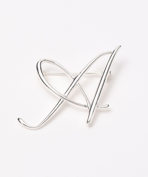 A part by（アパートバイ）の「イニシャルブローチ　163470（ブローチ/コサージュ・レディース・ホワイト/オフホワイト/ホワイト系その他2/ホワイト系その他3/ホワイト系その他4/ホワイト系その他5・FREE）」の10枚目の写真