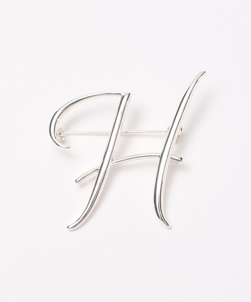 A part by（アパートバイ）の「イニシャルブローチ　163470（ブローチ/コサージュ・レディース・ホワイト/オフホワイト/ホワイト系その他2/ホワイト系その他3/ホワイト系その他4/ホワイト系その他5・FREE）」の11枚目の写真