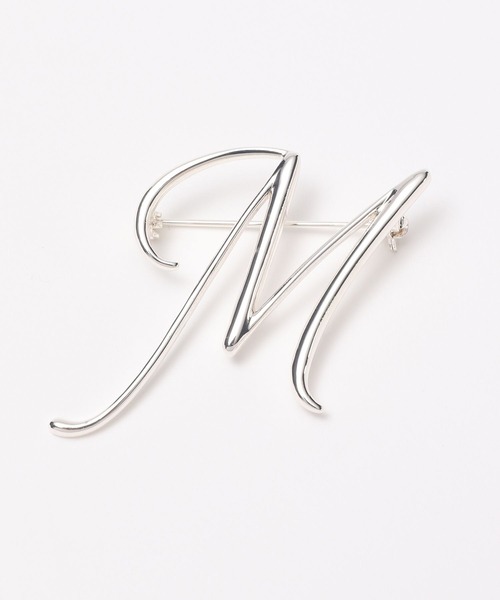 A part by（アパートバイ）の「イニシャルブローチ　163470（ブローチ/コサージュ・レディース・ホワイト/オフホワイト/ホワイト系その他2/ホワイト系その他3/ホワイト系その他4/ホワイト系その他5・FREE）」の13枚目の写真