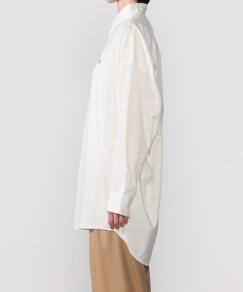 GYMPHLEX（ジムフレックス）の「Gymphlex | レギュラーカラー ワイドシャツ WOMEN（シャツ/ブラウス・レディース・アイボリー/ネイビー/サックスブルー・12）」の9枚目の写真