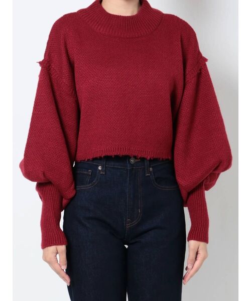 EMODA（エモダ）の「アップネックボリュームスリーブニット（ニット/セーター・レディース・ブラック/レッド/その他1/その他・FREE）」の20枚目の写真