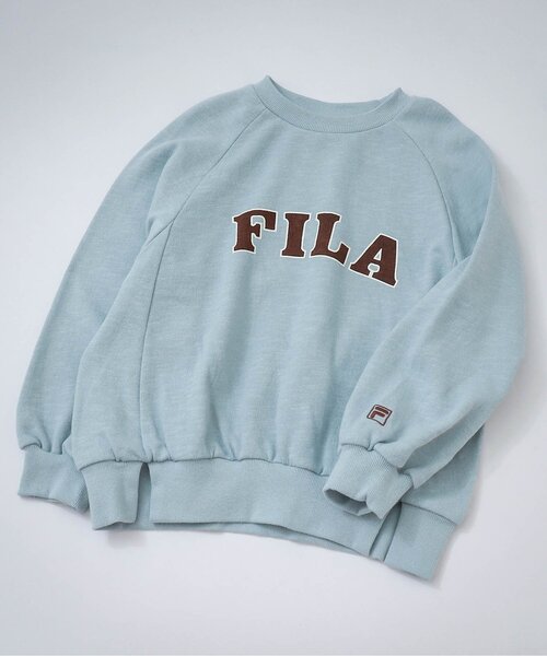 FILA（フィラ）の「FILA カレッジトレーナー（スウェット・キッズ・ライトグレー/レインボー/サックスブルー・90/80/100/110/120/130/140）」の3枚目の写真