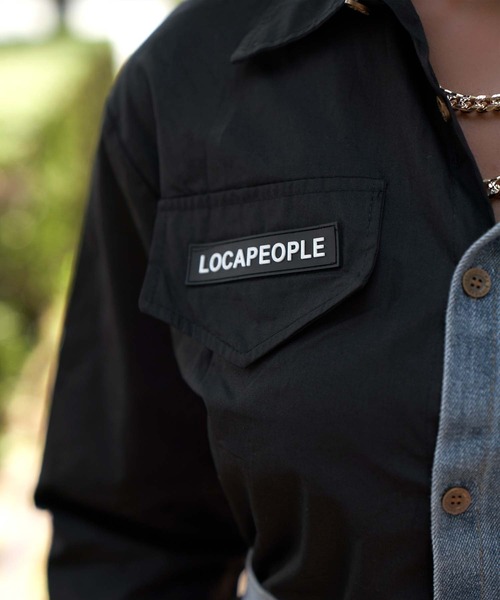 babyShoop（ベイビーシュープ）の「デニム切り替えシャツ（シャツ/ブラウス・レディース・ブラック/ホワイト・FREE）」の19枚目の写真