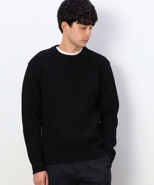 COMME CA COMMUNE(コムサコミューン)の「【ウォッシャブル】 クルーネックニット(ニット/セーター・メンズ・グリーン/アイボリー/マスタード/ブラック・MEDIUM/LARGE)」の3枚目の写真