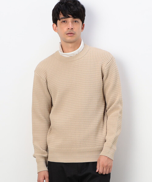 COMME CA COMMUNE(コムサコミューン)の「【ウォッシャブル】 クルーネックニット(ニット/セーター・メンズ・グリーン/アイボリー/マスタード/ブラック・MEDIUM/LARGE)」の13枚目の写真