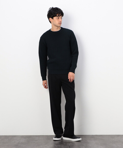 COMME CA COMMUNE(コムサコミューン)の「【ウォッシャブル】 クルーネックニット(ニット/セーター・メンズ・グリーン/アイボリー/マスタード/ブラック・MEDIUM/LARGE)」の15枚目の写真