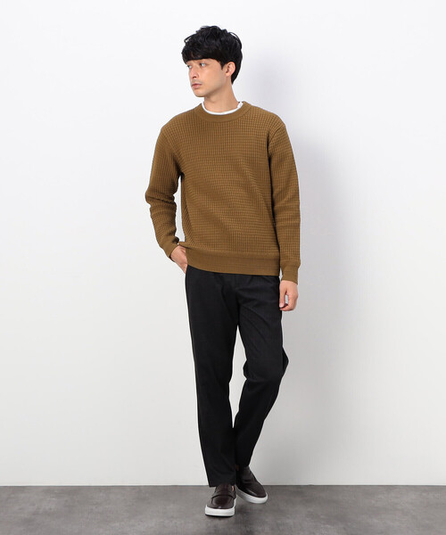 COMME CA COMMUNE(コムサコミューン)の「【ウォッシャブル】 クルーネックニット(ニット/セーター・メンズ・グリーン/アイボリー/マスタード/ブラック・MEDIUM/LARGE)」の22枚目の写真