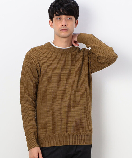 COMME CA COMMUNE(コムサコミューン)の「【ウォッシャブル】 クルーネックニット(ニット/セーター・メンズ・グリーン/アイボリー/マスタード/ブラック・MEDIUM/LARGE)」の20枚目の写真