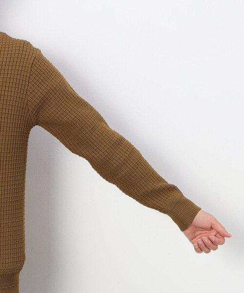 COMME CA COMMUNE(コムサコミューン)の「【ウォッシャブル】 クルーネックニット(ニット/セーター・メンズ・グリーン/アイボリー/マスタード/ブラック・MEDIUM/LARGE)」の14枚目の写真