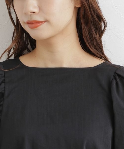 mysty woman（ミスティウーマン）の「【WEB限定】フレアスリーブレースレイヤードブラウス　299713（シャツ/ブラウス・レディース・ライトベージュ/オフホワイト/ライトグリーン/ブラック・FREE）」の12枚目の写真