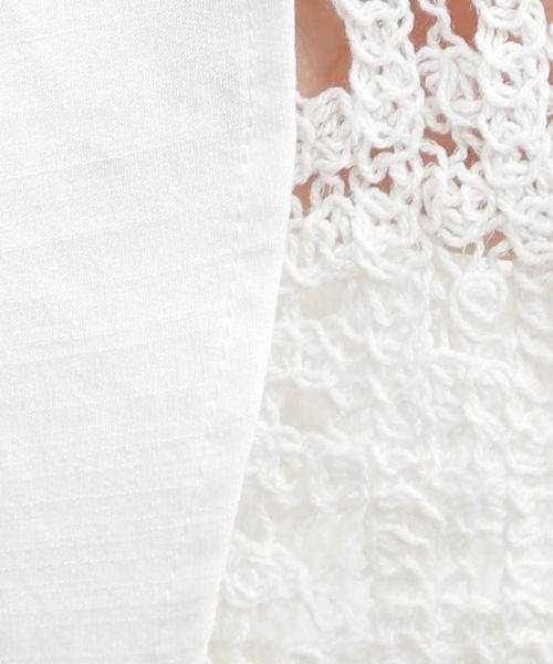 mysty woman（ミスティウーマン）の「【WEB限定】フレアスリーブレースレイヤードブラウス　299713（シャツ/ブラウス・レディース・ライトベージュ/オフホワイト/ライトグリーン/ブラック・FREE）」の19枚目の写真