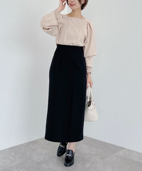 mysty woman（ミスティウーマン）の「【WEB限定】フレアスリーブレースレイヤードブラウス　299713（シャツ/ブラウス・レディース・ライトベージュ/オフホワイト/ライトグリーン/ブラック・FREE）」の21枚目の写真