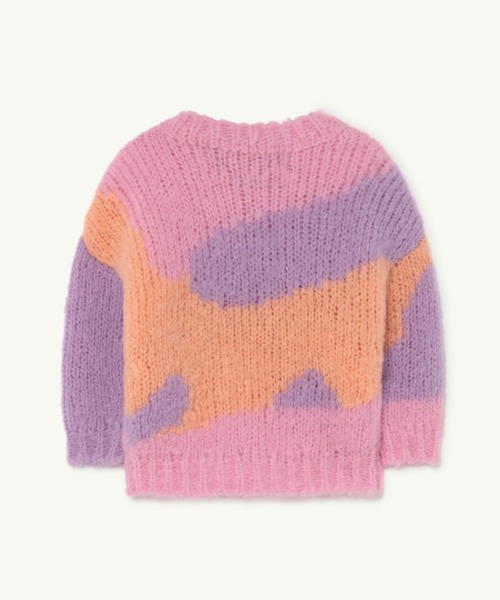 The animals observatory（ジ・アニマルズ・オブザーバトリー）の「The animals observatory / シティロゴ セーター ＜ベビー＞（ニット/セーター・キッズ・ピンク・18M）」の3枚目の写真