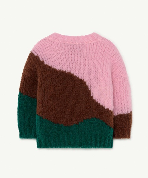 The animals observatory（ジ・アニマルズ・オブザーバトリー）の「The animals observatory / シティロゴ セーター ＜ベビー＞（ニット/セーター・キッズ・ピンク・18M）」の5枚目の写真