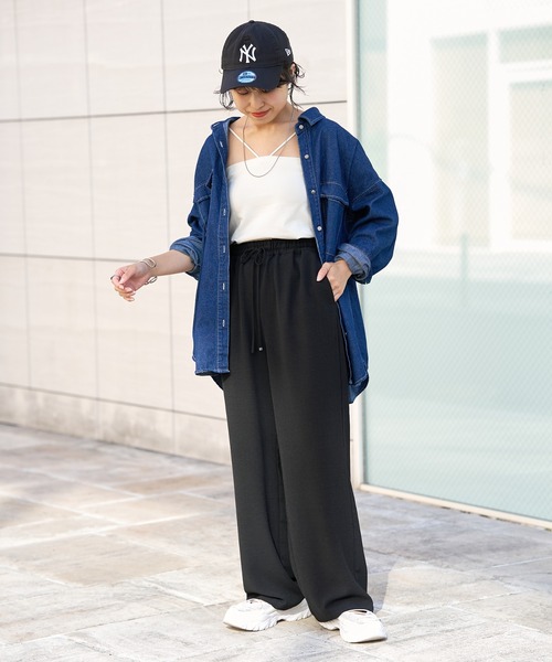 COLONY 2139（コロニートゥーワンスリーナイン）の「デニムシャツ（シャツ/ブラウス・レディース・ネイビー/ブルー・FREE）」の9枚目の写真