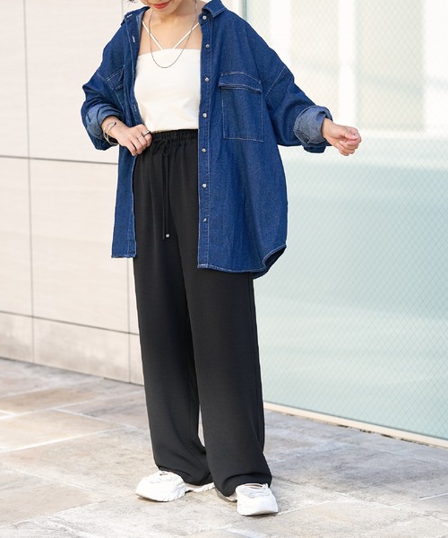 COLONY 2139（コロニートゥーワンスリーナイン）の「デニムシャツ（シャツ/ブラウス・レディース・ネイビー/ブルー・FREE）」の10枚目の写真