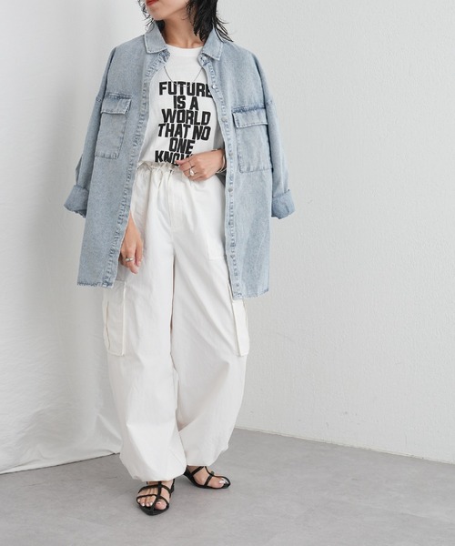 COLONY 2139（コロニートゥーワンスリーナイン）の「デニムシャツ（シャツ/ブラウス・レディース・ネイビー/ブルー・FREE）」の18枚目の写真