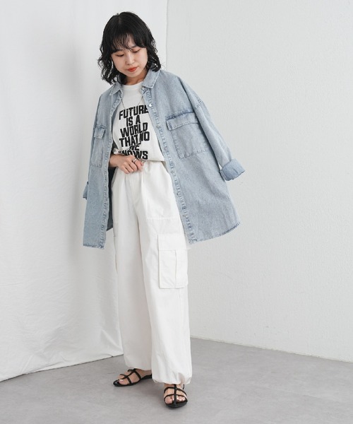 COLONY 2139（コロニートゥーワンスリーナイン）の「デニムシャツ（シャツ/ブラウス・レディース・ネイビー/ブルー・FREE）」の19枚目の写真