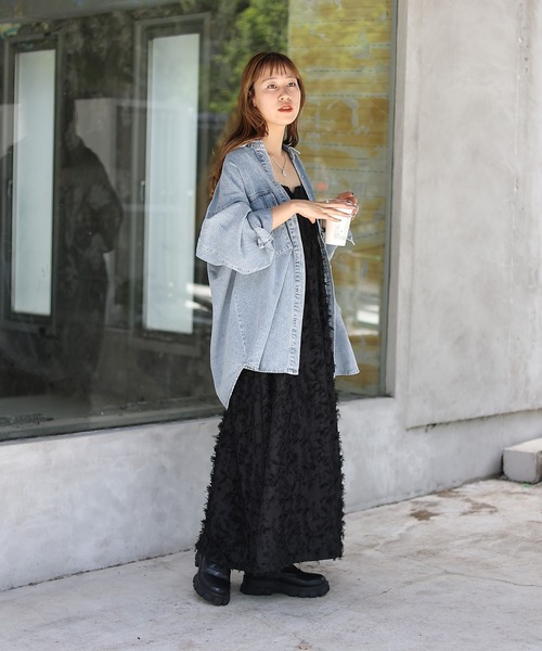 COLONY 2139（コロニートゥーワンスリーナイン）の「デニムシャツ（シャツ/ブラウス・レディース・ネイビー/ブルー・FREE）」の21枚目の写真