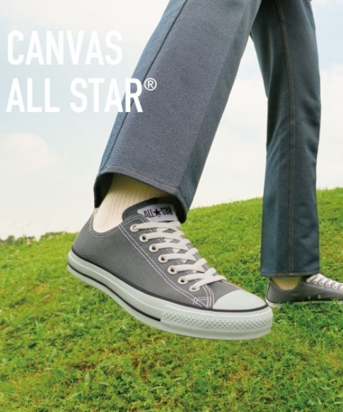 CONVERSE（コンバース）の「CONVERSE/コンバース/CANVAS ALL STAR OX（スニーカー・メンズ・ホワイト/ブラック/チャコール/ホワイト系2・8/9/8.5/9.5/7.5/7）」の4枚目の写真