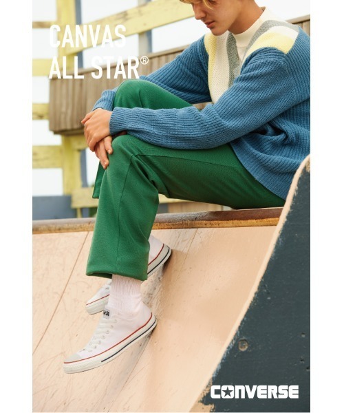 CONVERSE（コンバース）の「CONVERSE/コンバース/CANVAS ALL STAR OX（スニーカー・メンズ・ホワイト/ブラック/チャコール/ホワイト系2・8/9/8.5/9.5/7.5/7）」の5枚目の写真