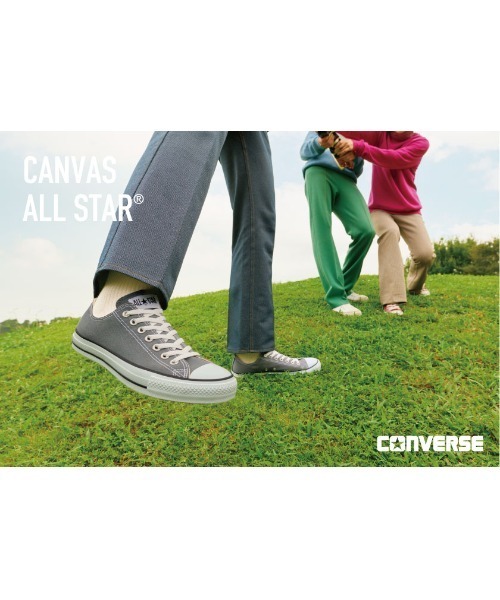 CONVERSE（コンバース）の「CONVERSE/コンバース/CANVAS ALL STAR OX（スニーカー・メンズ・ホワイト/ブラック/チャコール/ホワイト系2・8/9/8.5/9.5/7.5/7）」の6枚目の写真