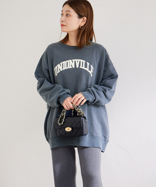 Odub(オーダブ)の「《別注》【Odub/オーダブ】ロゴスウェット(Tシャツ/カットソー・レディース・チャコールグレー/ブラック/ネイビー・SMALL/X-LARGE)」の3枚目の写真