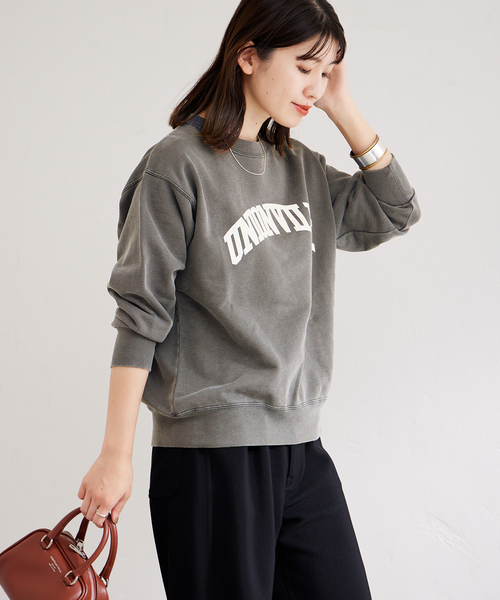 Odub(オーダブ)の「《別注》【Odub/オーダブ】ロゴスウェット(Tシャツ/カットソー・レディース・チャコールグレー/ブラック/ネイビー・SMALL/X-LARGE)」の4枚目の写真