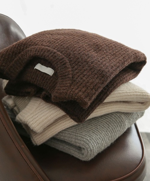 SENSE OF PLACE by URBAN RESEARCH（センスオブプレイスバイアーバンリサーチ）の「『イージーケア』モヘアライクセーター（ニット/セーター・メンズ・ブラウン/アイボリー/グレー・MEDIUM/LARGE）」の3枚目の写真