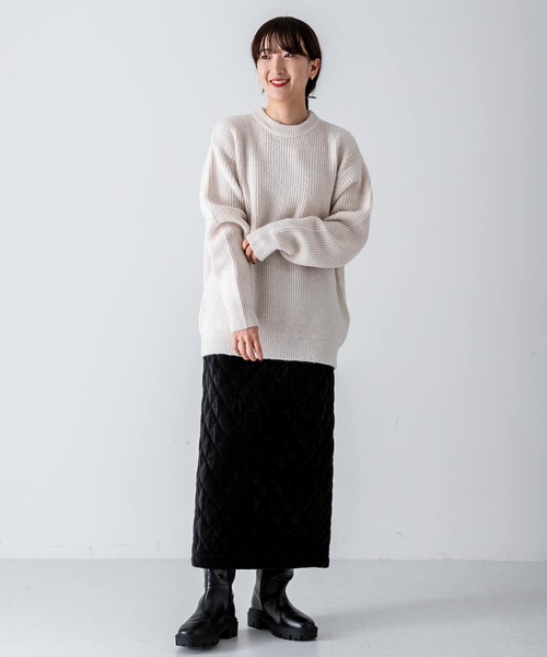 SENSE OF PLACE by URBAN RESEARCH（センスオブプレイスバイアーバンリサーチ）の「『イージーケア』モヘアライクセーター（ニット/セーター・メンズ・ブラウン/アイボリー/グレー・MEDIUM/LARGE）」の4枚目の写真