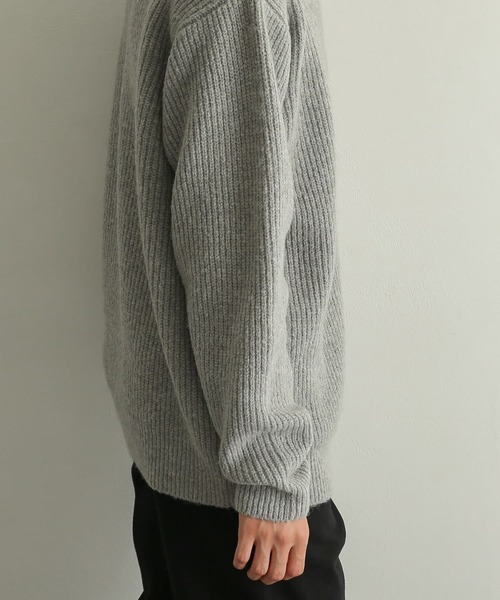 SENSE OF PLACE by URBAN RESEARCH（センスオブプレイスバイアーバンリサーチ）の「『イージーケア』モヘアライクセーター（ニット/セーター・メンズ・ブラウン/アイボリー/グレー・MEDIUM/LARGE）」の20枚目の写真