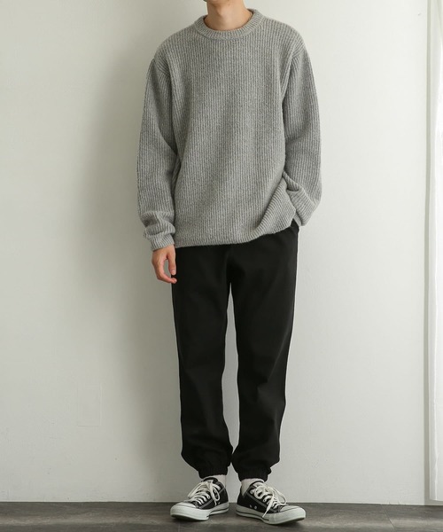 SENSE OF PLACE by URBAN RESEARCH（センスオブプレイスバイアーバンリサーチ）の「『イージーケア』モヘアライクセーター（ニット/セーター・メンズ・ブラウン/アイボリー/グレー・MEDIUM/LARGE）」の22枚目の写真