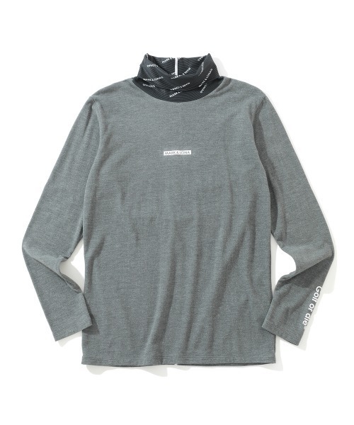 MARK & LONA(マークアンドロナ)の「AWE High Stretch Fleece Mock | MEN(Tシャツ/カットソー・メンズ・グレー/ホワイト・46/48)」の2枚目の写真