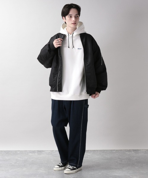 RAGEBLUE（レイジブルー）の「【SIGNAL SPORTS】裏起毛スウェット/ワンポイント刺繍パーカー（パーカー・メンズ・ブルー/ホワイト/ブラック・MEDIUM/LARGE）」の4枚目の写真